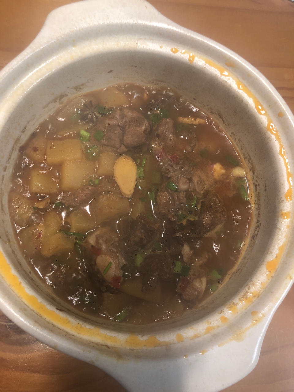 土豆炖排骨