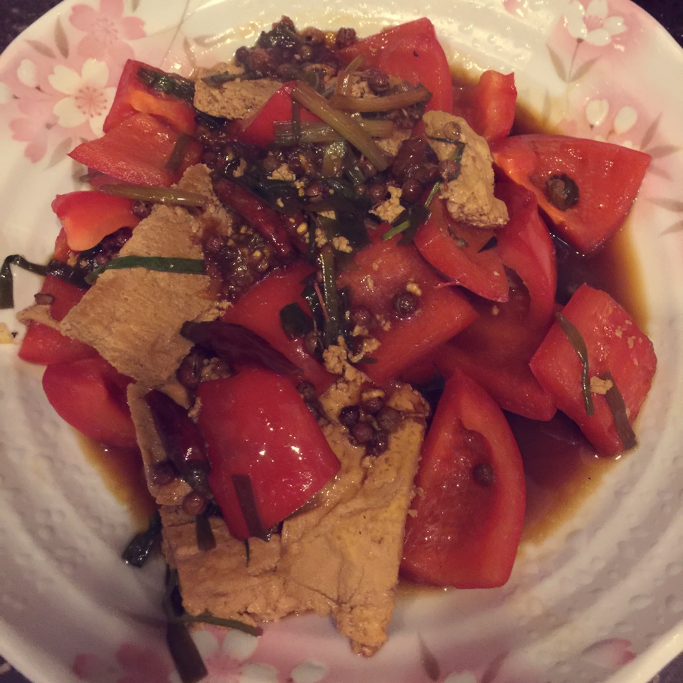青椒豆腐