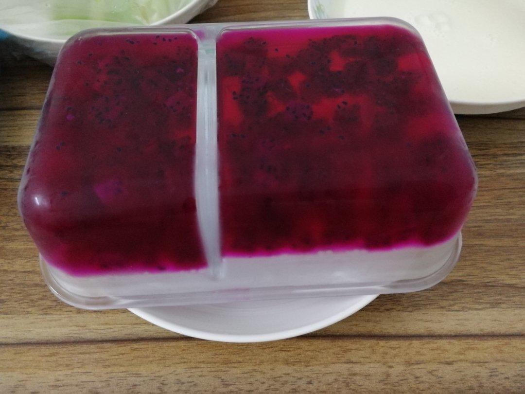 火龙果果冻（白凉粉版）