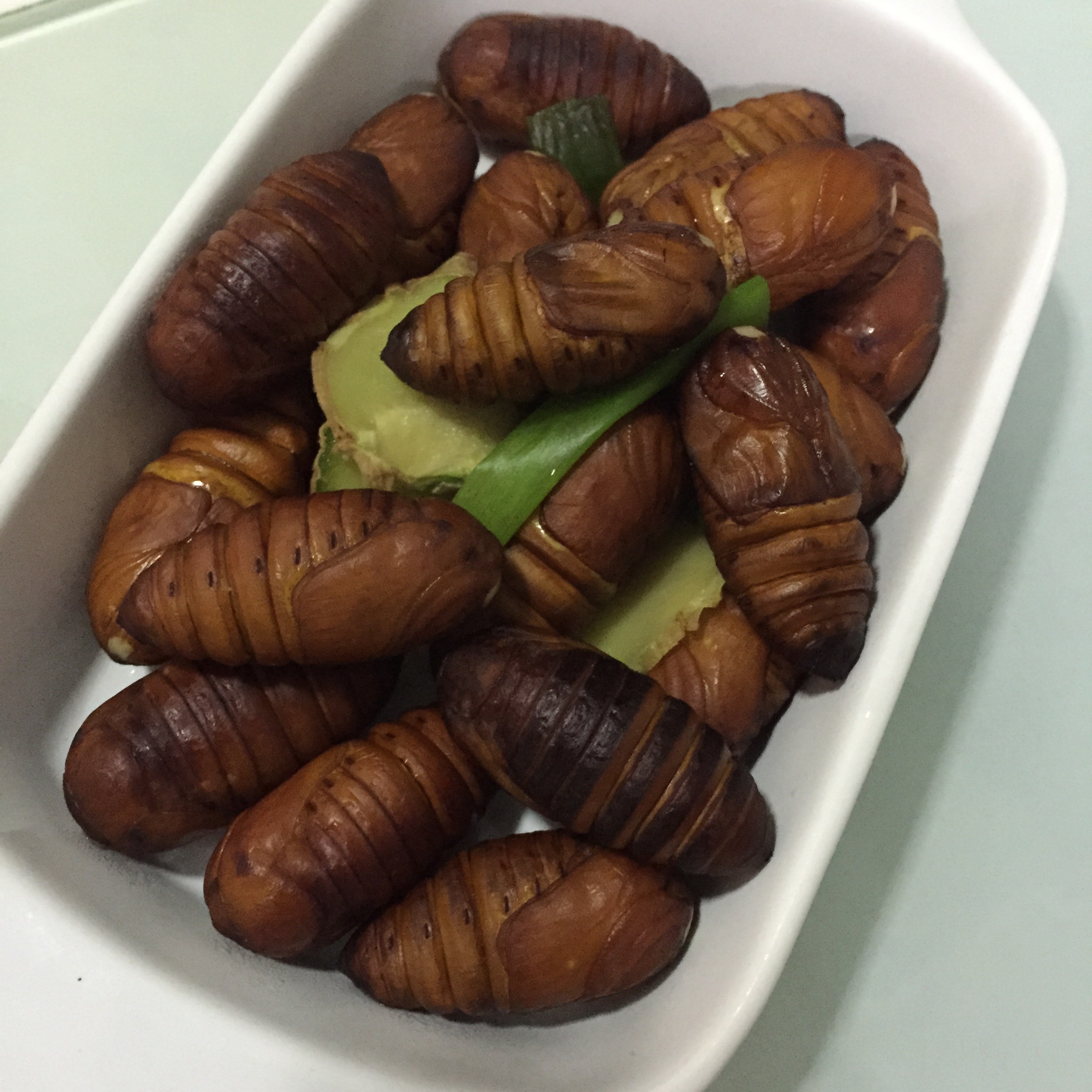 水母海月做的盐水煮蚕蛹