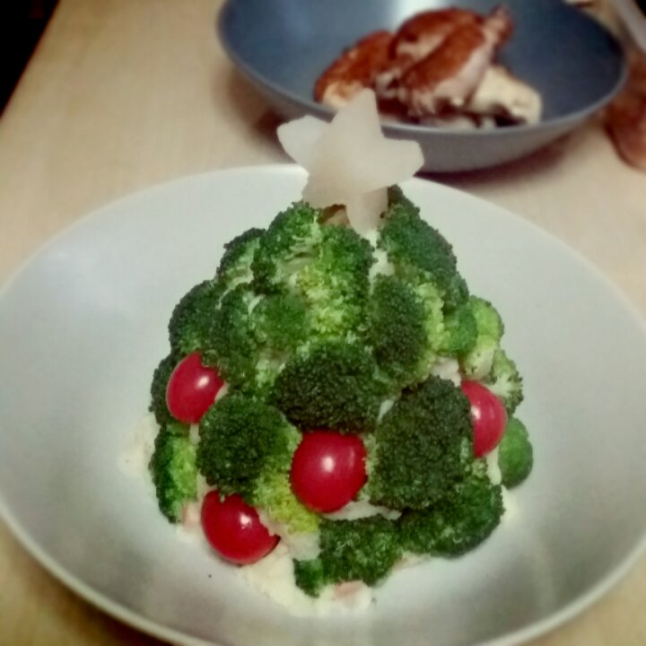 西兰花圣诞树