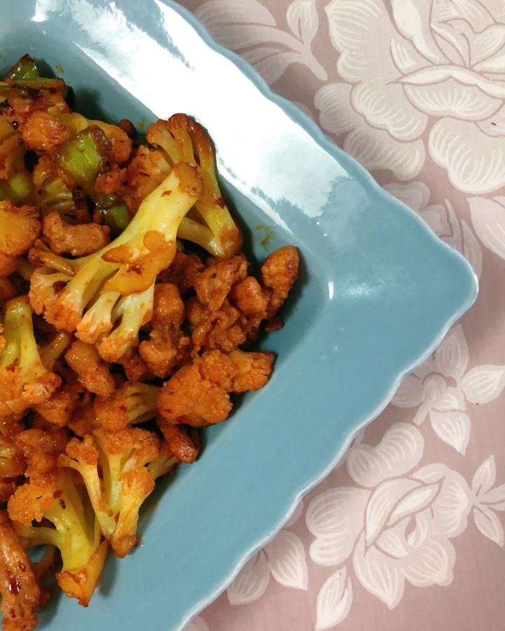 老丁的私房菜-干锅花菜