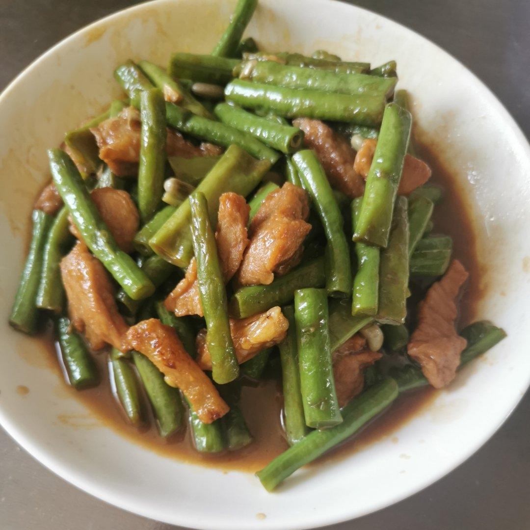 豆角炒肉丝