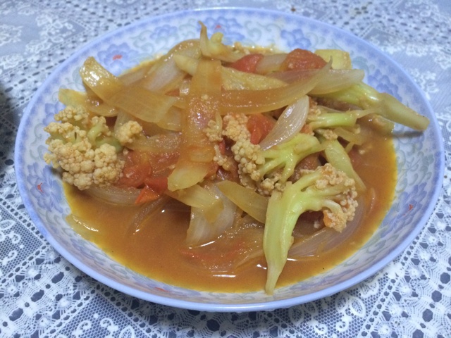 红烩花菜