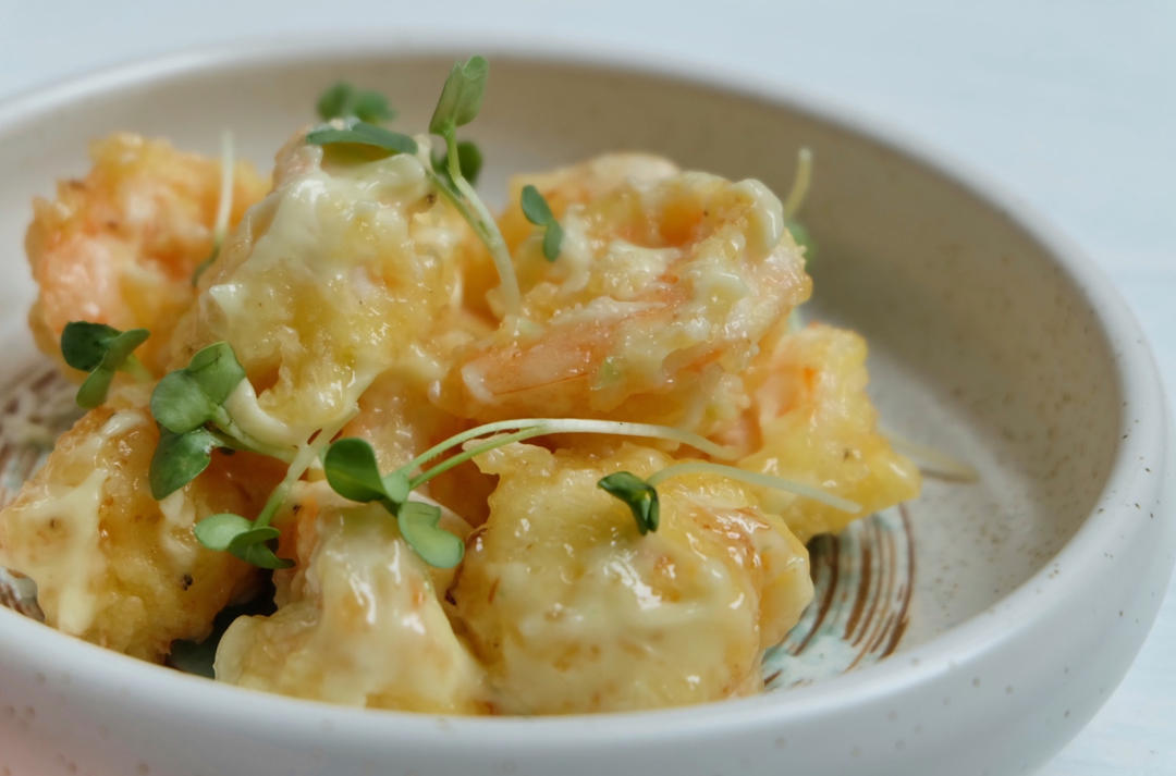 柏悦平替版芥末虾球