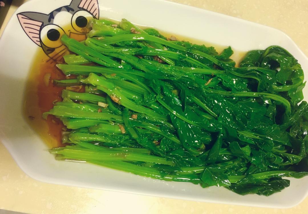 白灼油麦菜