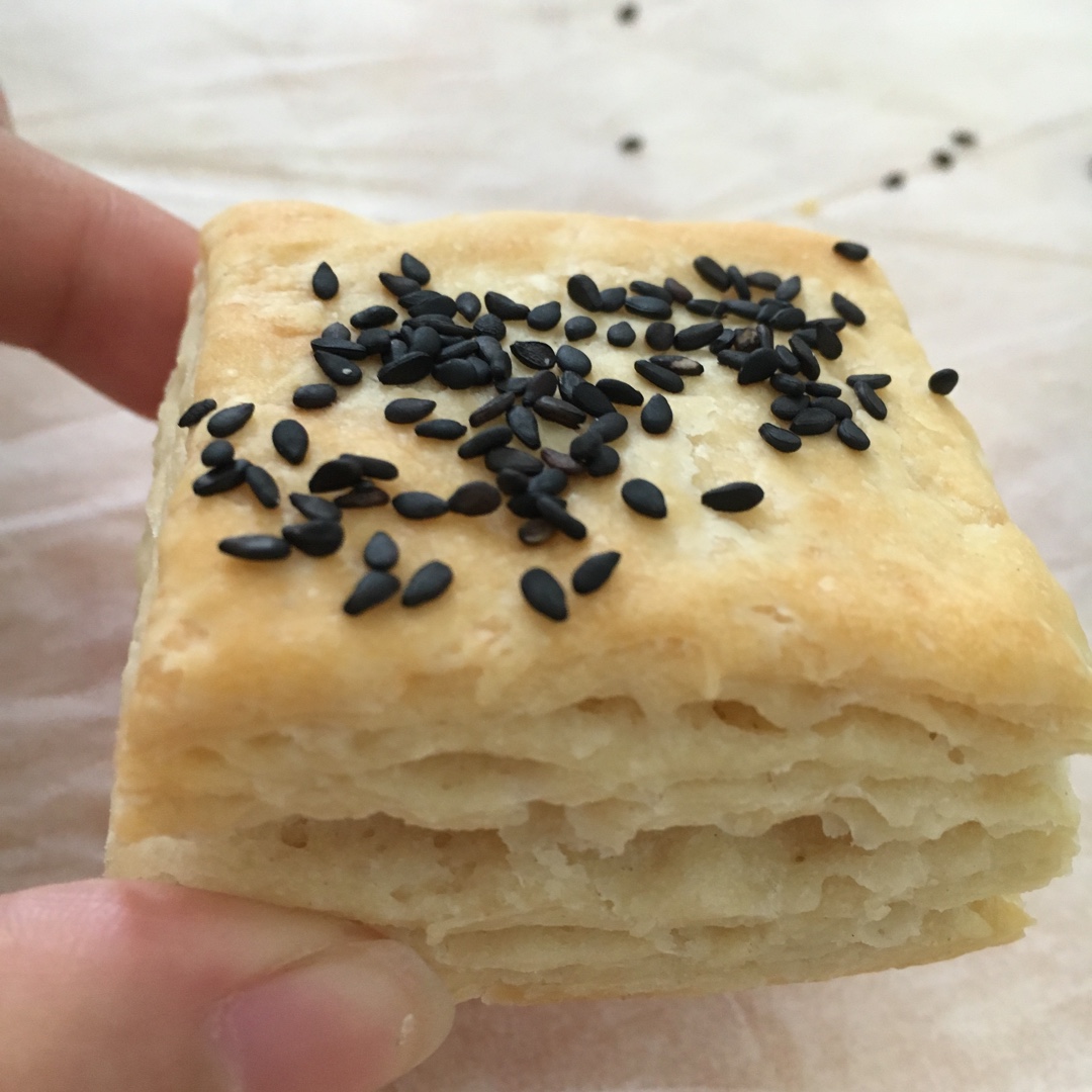 椒盐发面千层饼