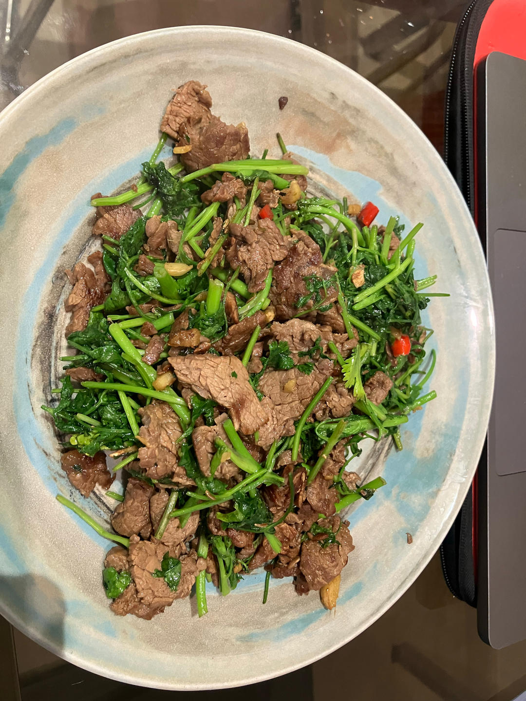 香菜孜然牛肉