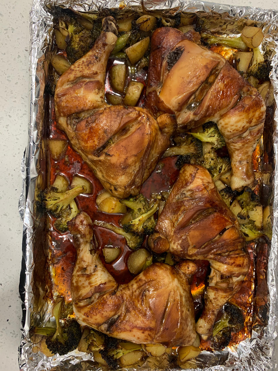 低脂时蔬烤鸡腿