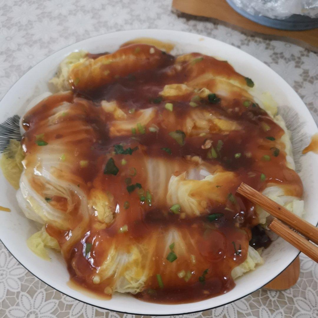 方便好吃的娃娃菜包肉