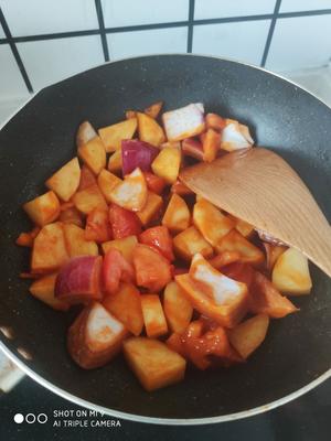 番茄土豆炖牛腩的做法 步骤3