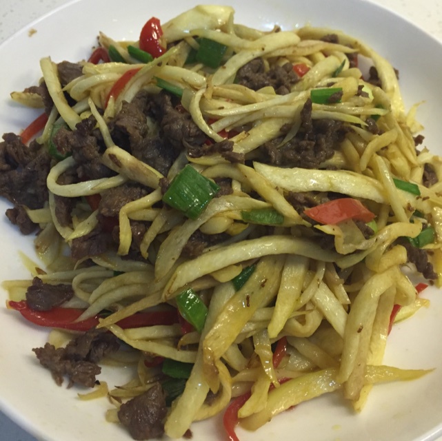 茭白牛肉丝