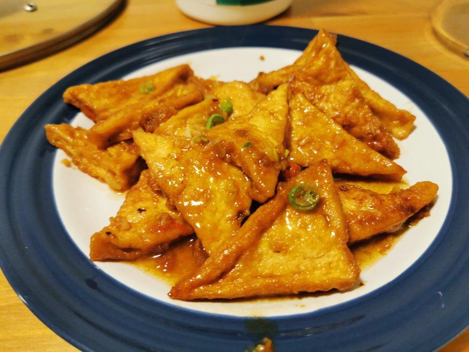 焖煎豆腐