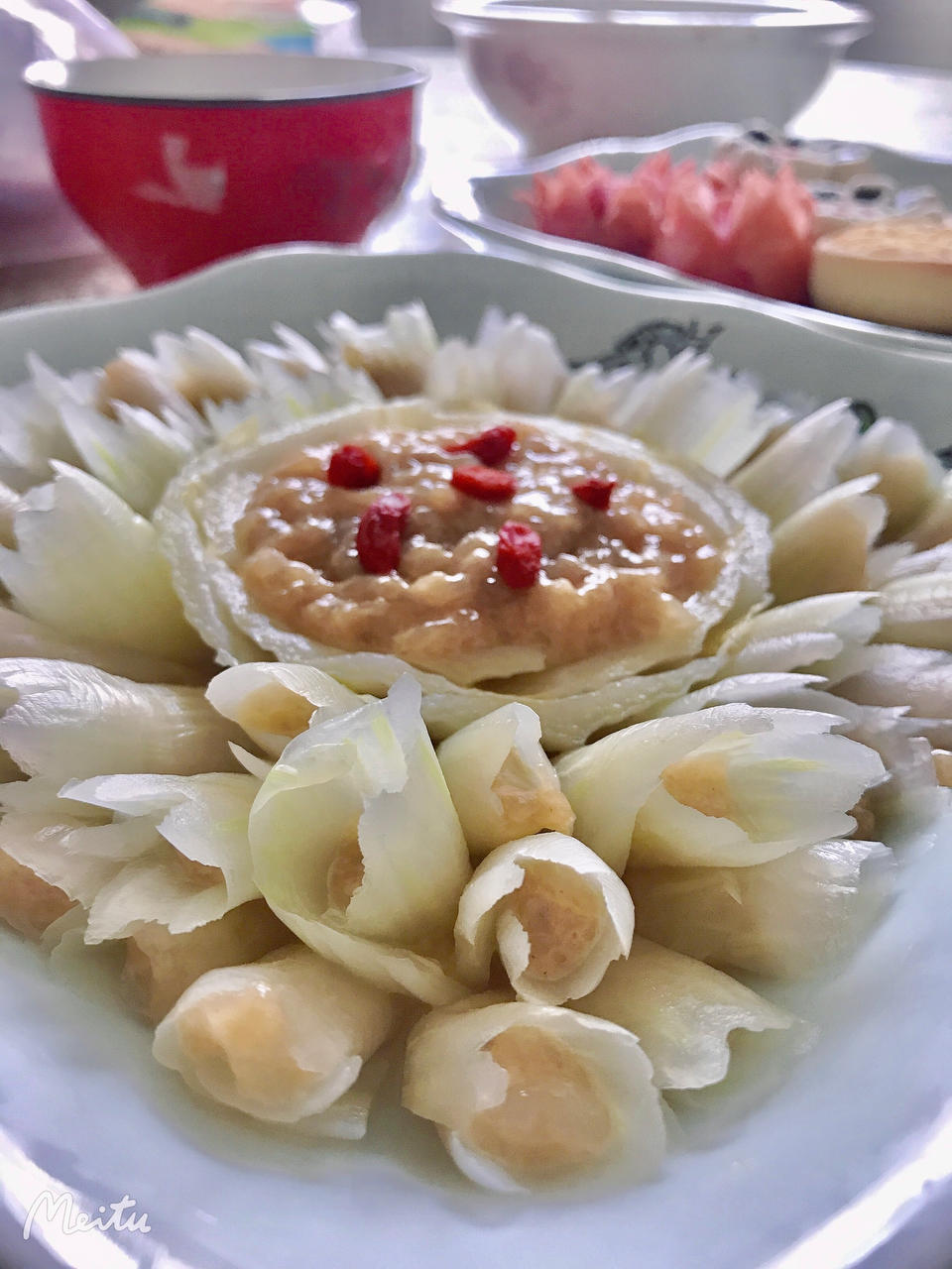 花开富贵-白菜虾滑卷