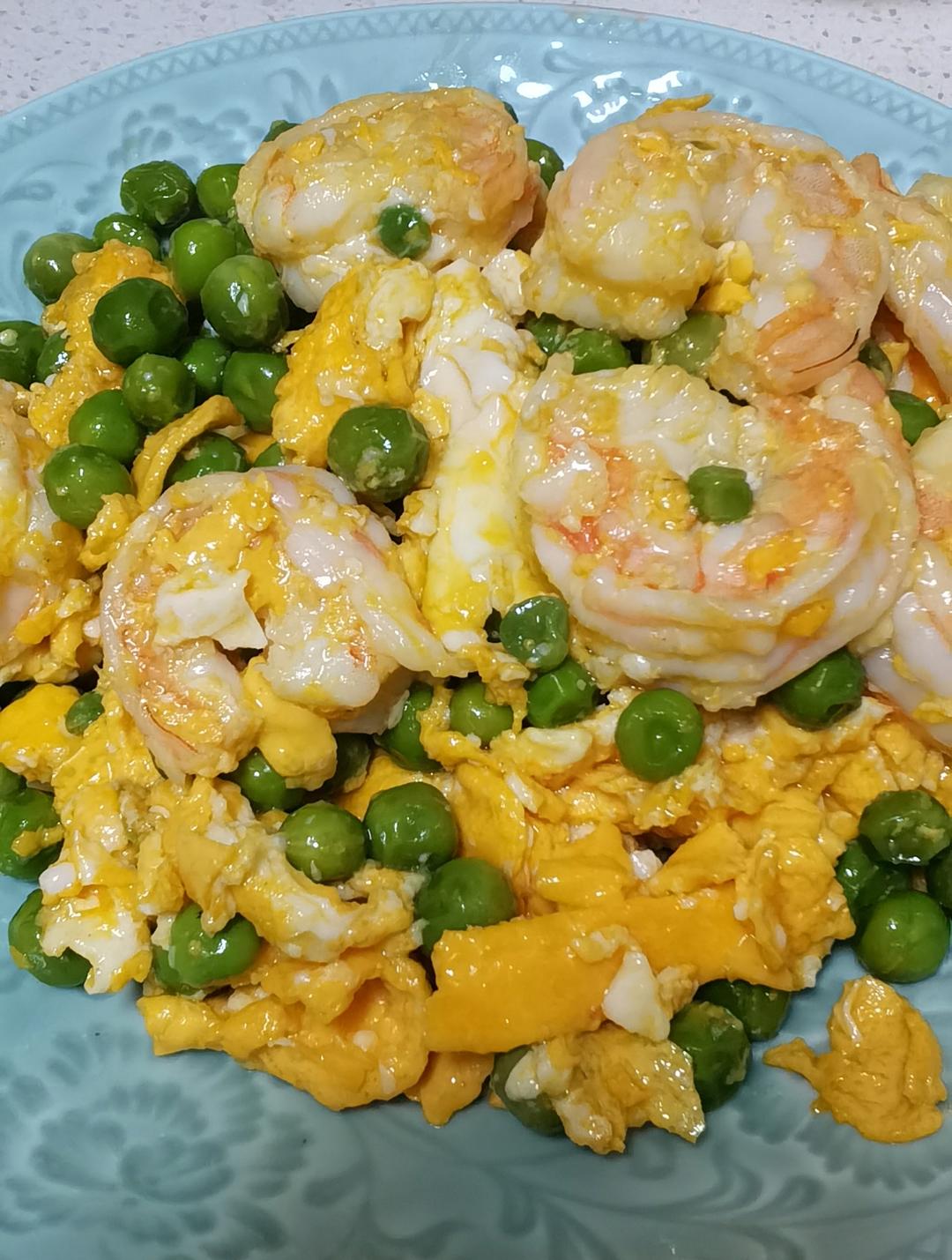 低脂豌豆虾仁滑蛋