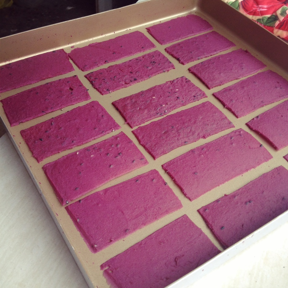 紫薯芝麻薄脆的做法 步骤5