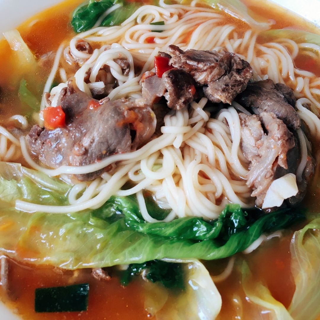 独家快手超好吃番茄羊肉捞面