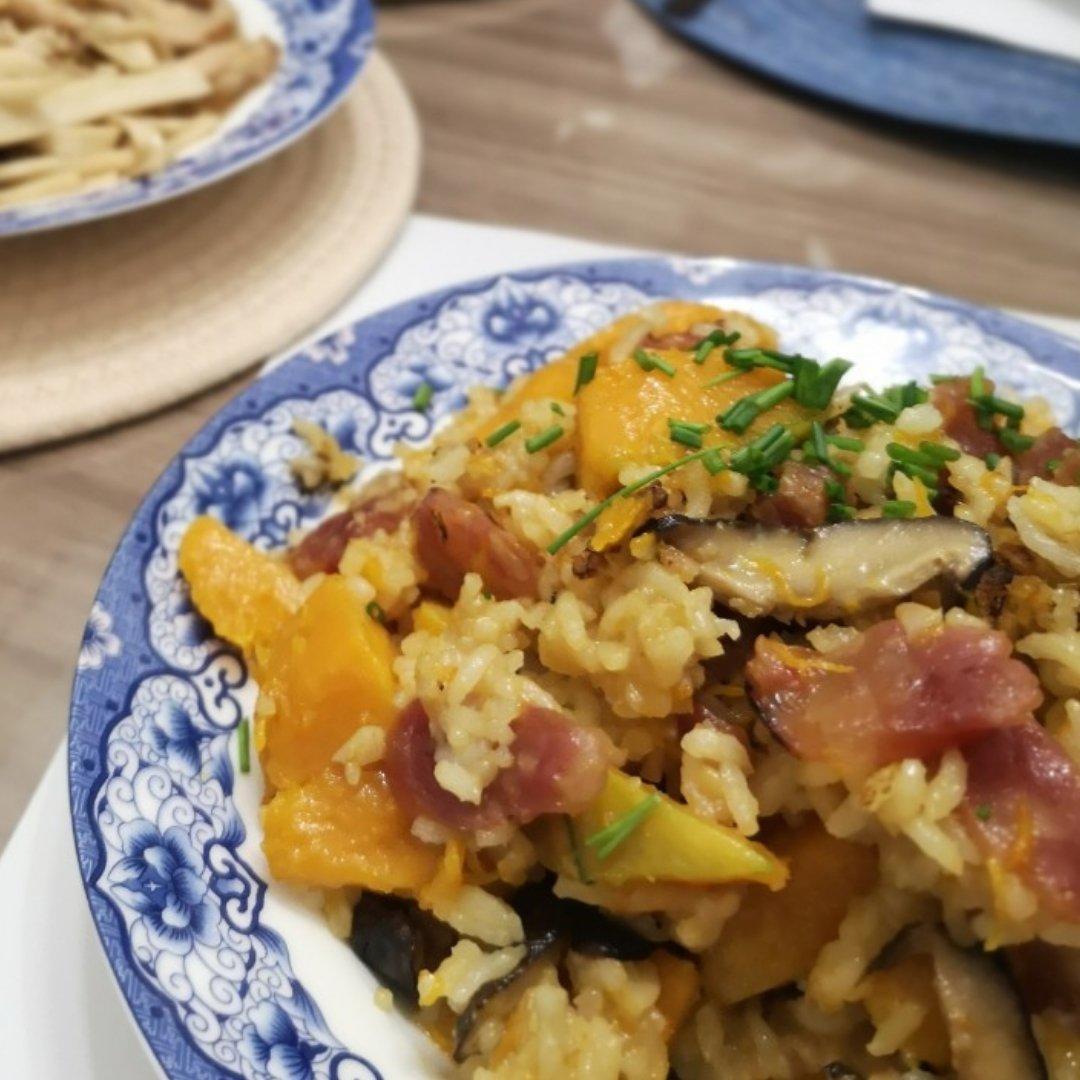 美味到不行的南瓜饭