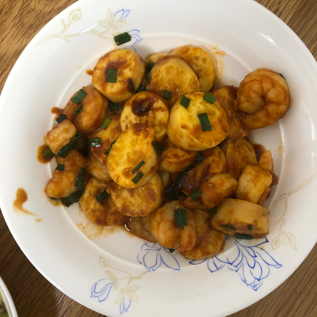 极简茄汁虾仁豆腐煲