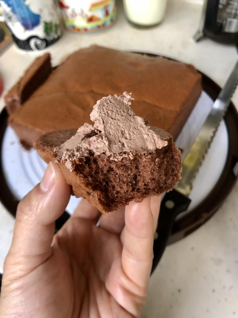 超细腻❗️巧克力可可古早蛋糕