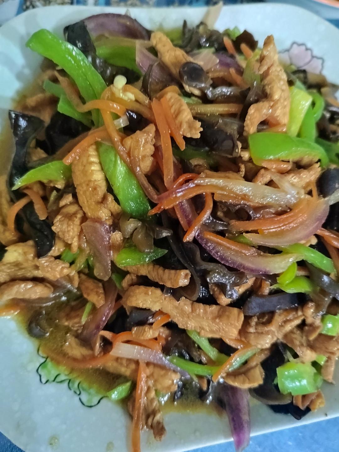 无敌下饭低脂鸡胸肉版鱼香肉丝