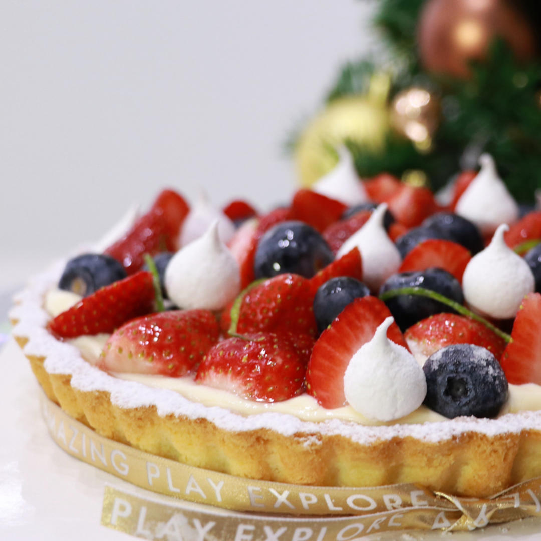 0糖混合鲜莓酸奶乳酪派