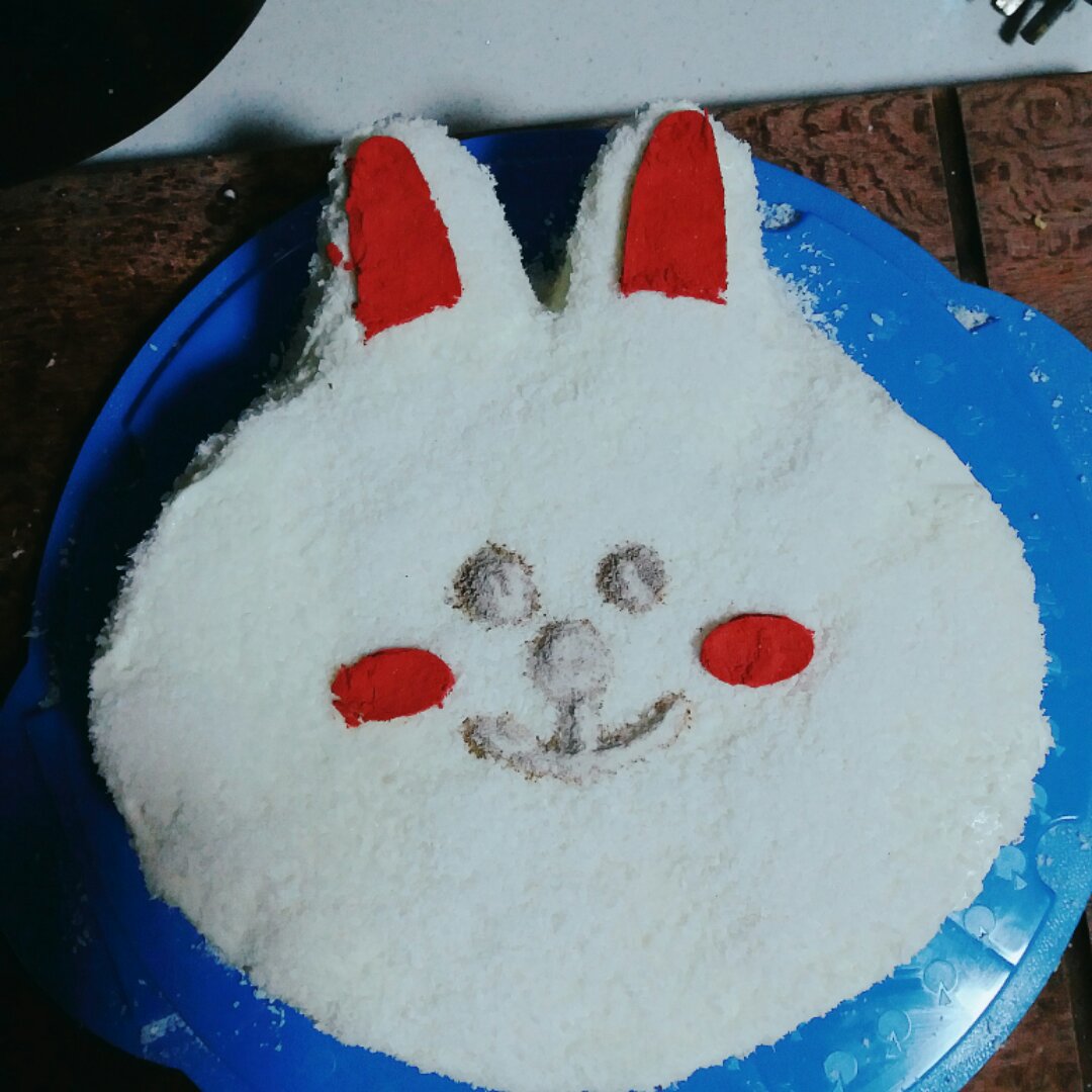 椰蓉小兔子奶油蛋糕