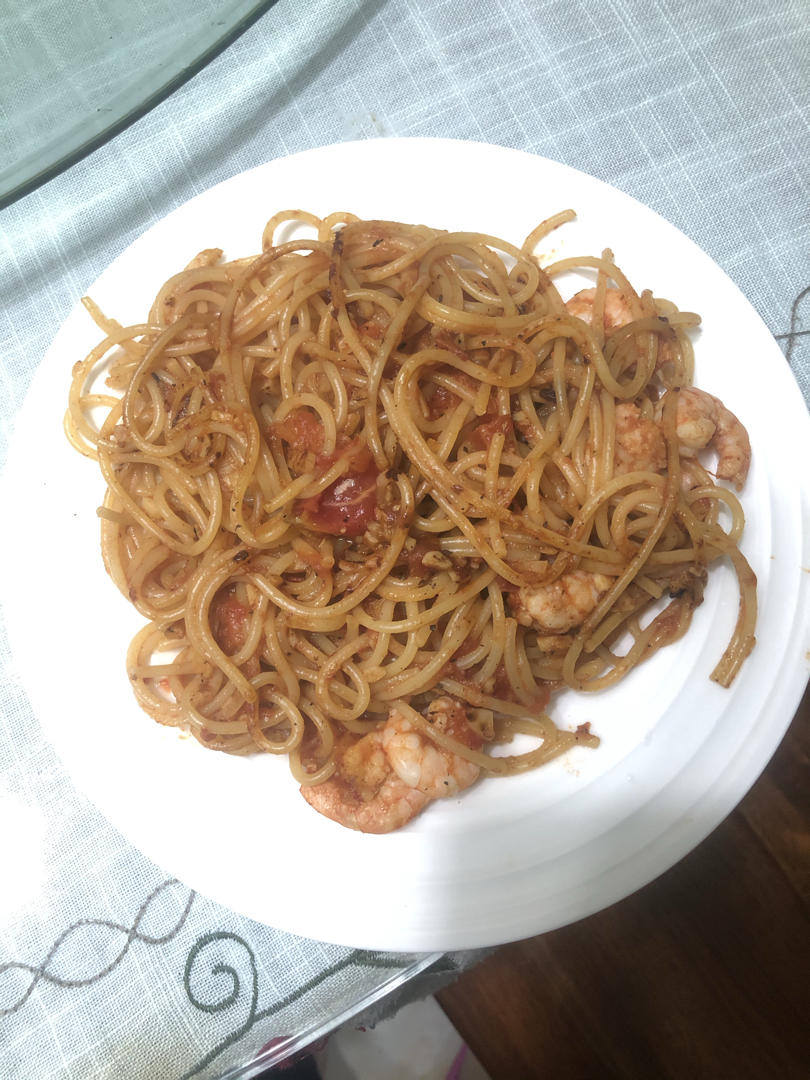 蒜香番茄意面