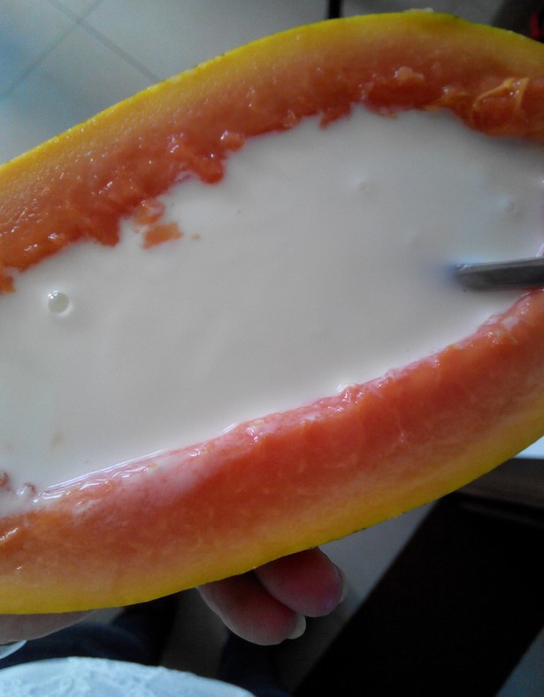 木瓜酸奶船