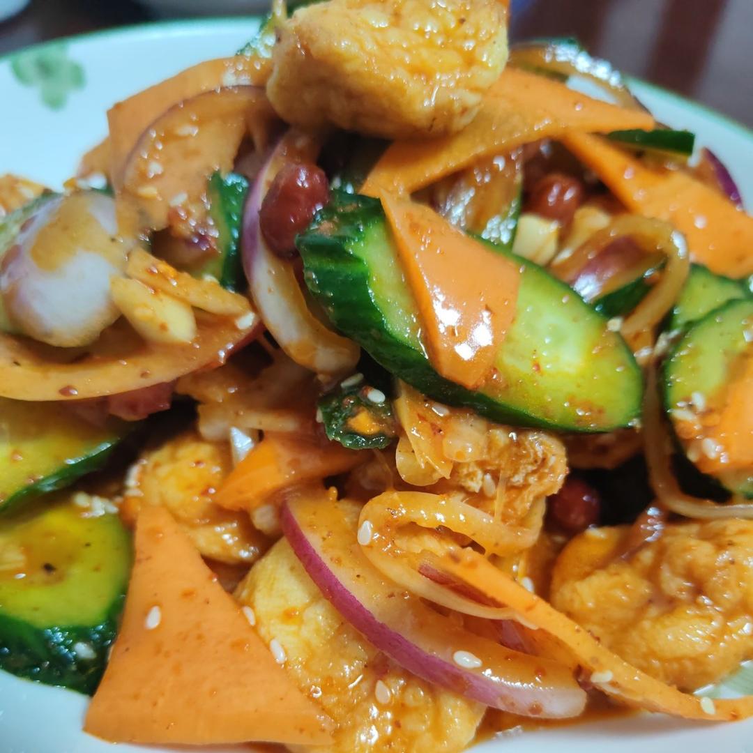 东北凉拌豆腐泡/油豆腐