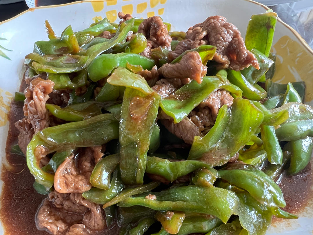 青椒炒牛肉片