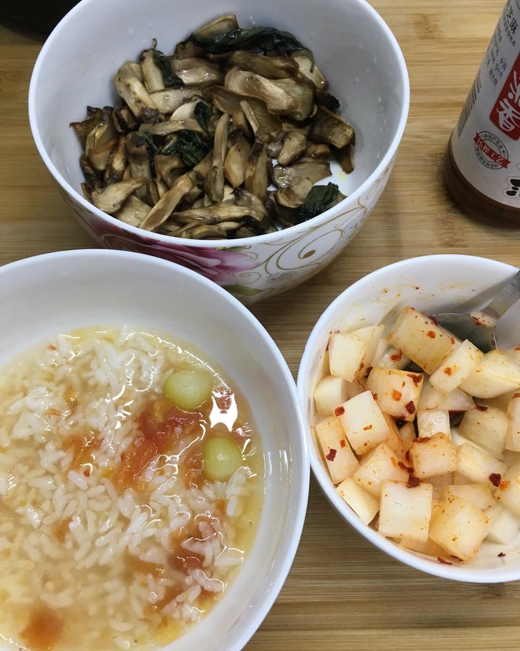 黄油罗勒煎松茸