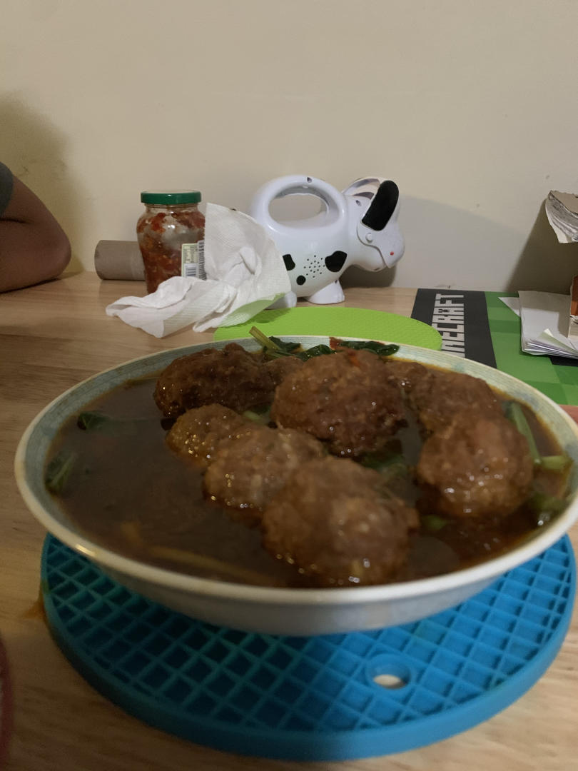 简单的红烧狮子头～拌饭太香了