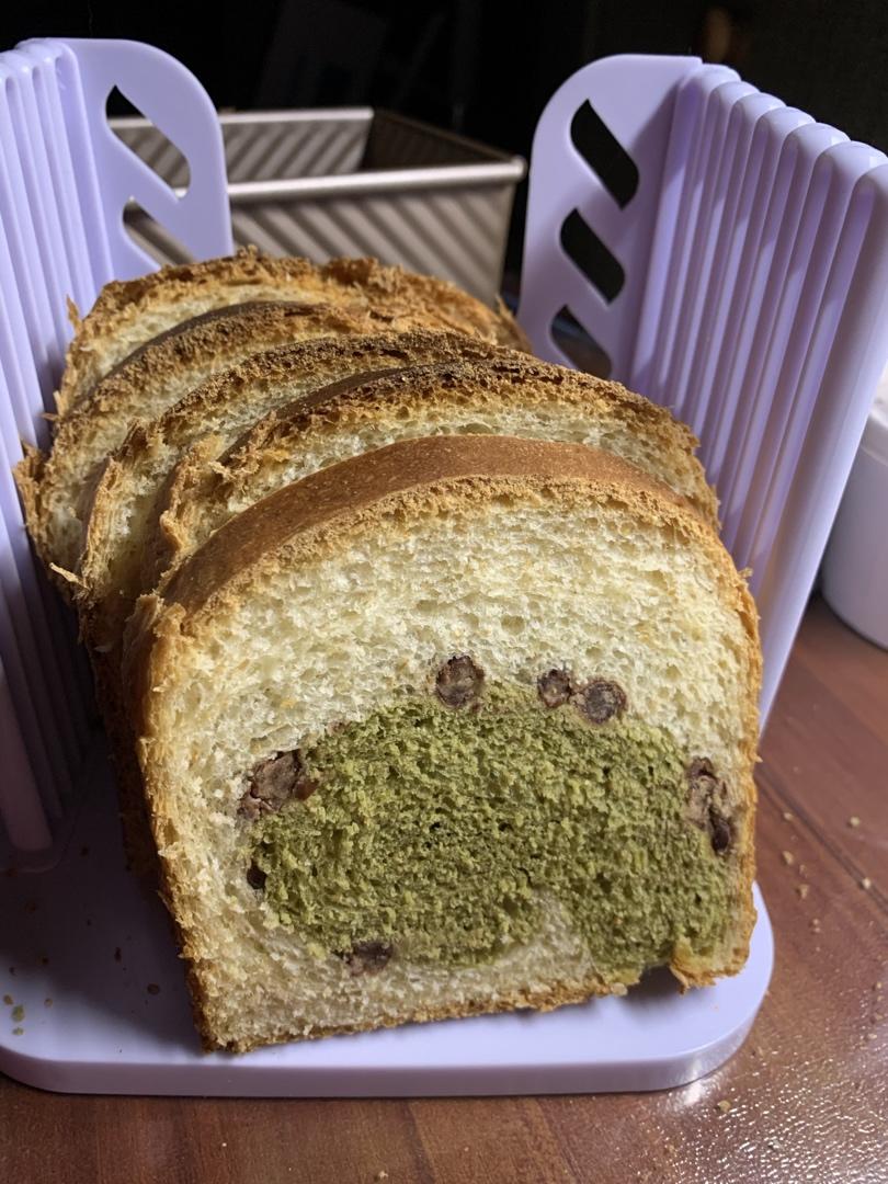 酸奶抹茶红豆吐司