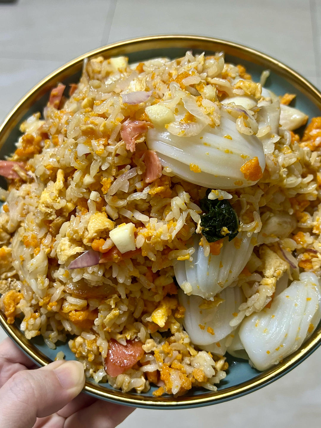 超豪华的海胆炒饭～