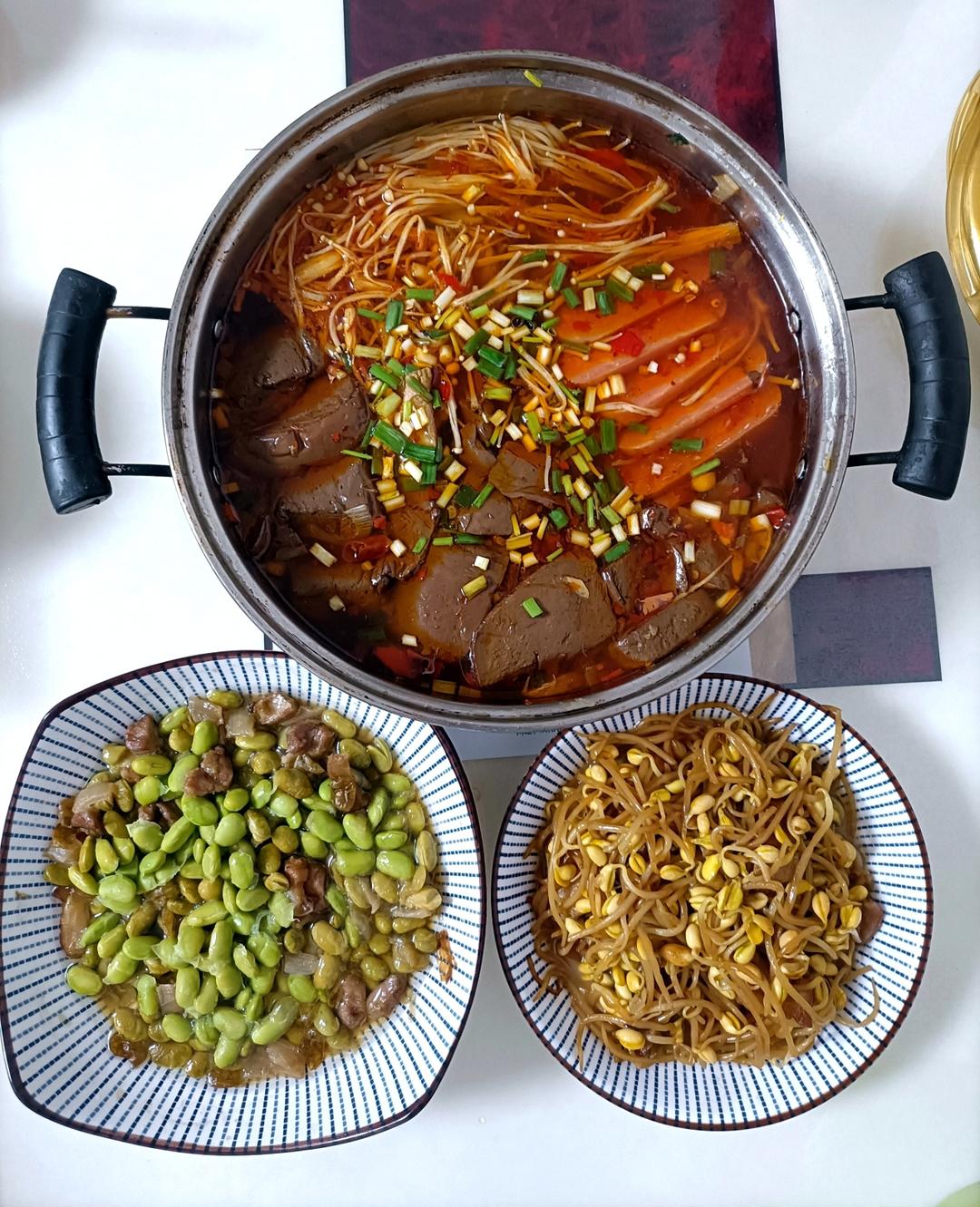 家庭版毛血旺