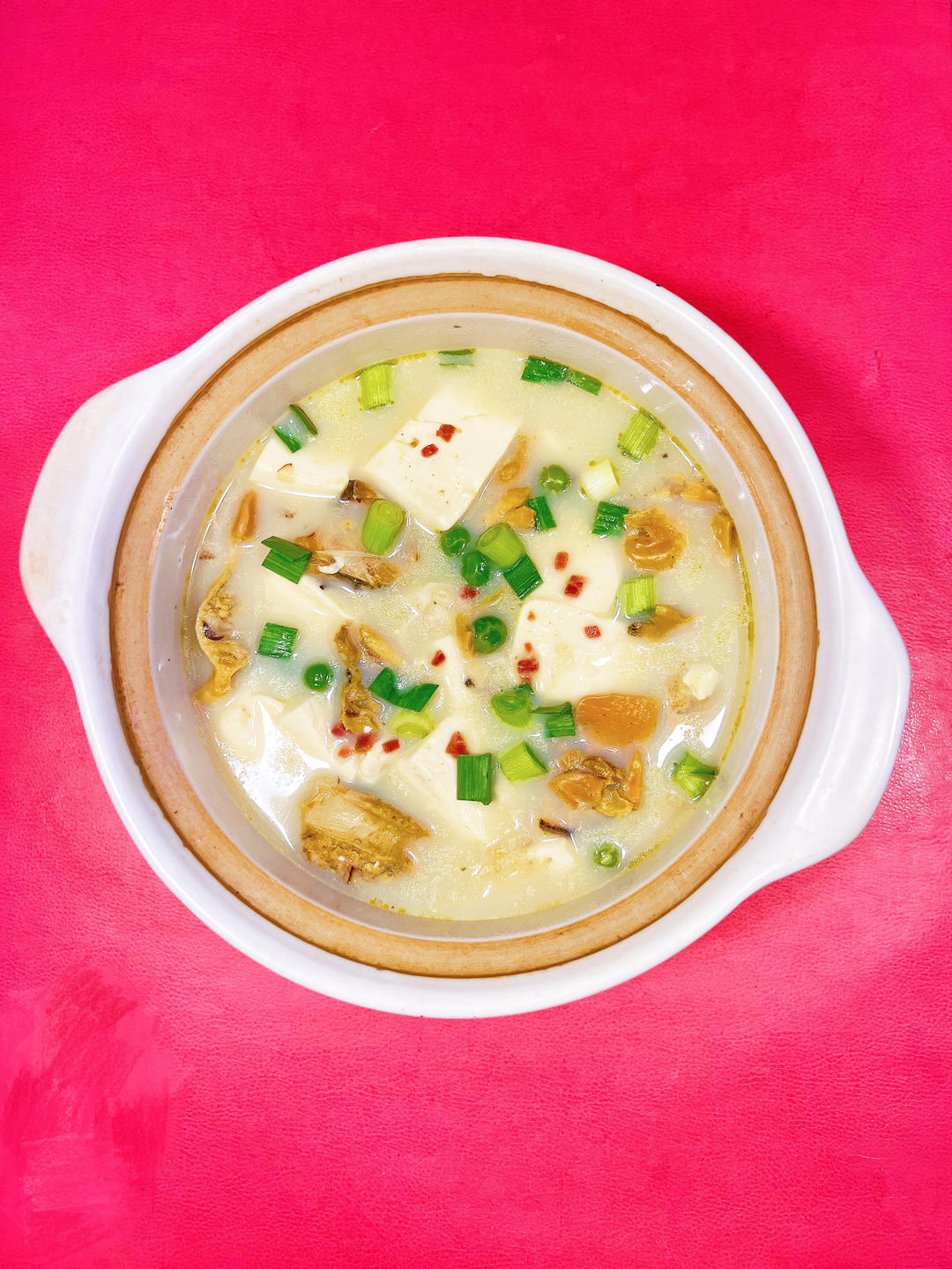蚌肉豆腐煲