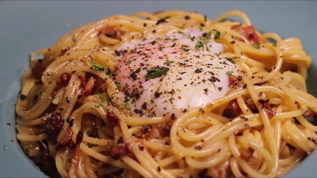 温泉蛋卡邦尼意粉Carbonara