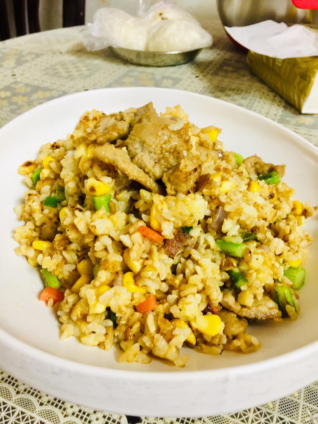 不一样的酱油炒饭🍚分享给担心孩子不喜吃蔬菜🥬的宝妈们