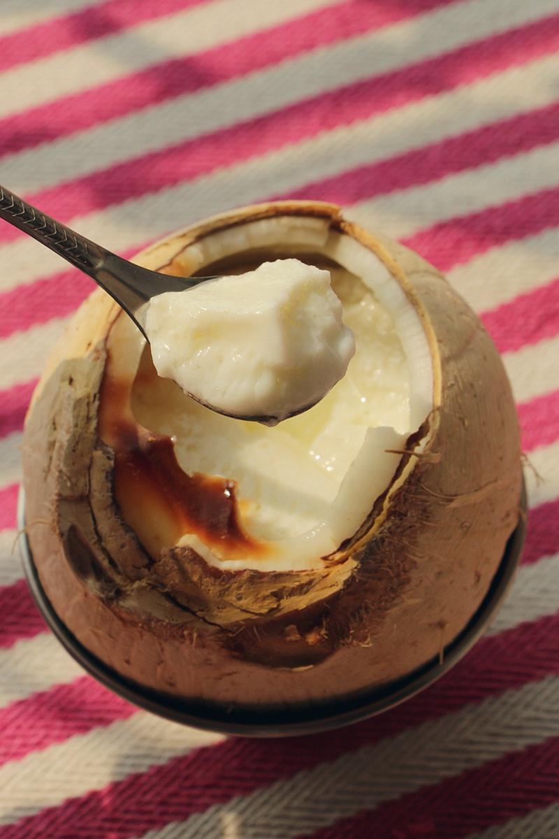 鲜奶蛋白炖椰皇的做法步骤图 怎么做好吃 神奇喵星人 下厨房