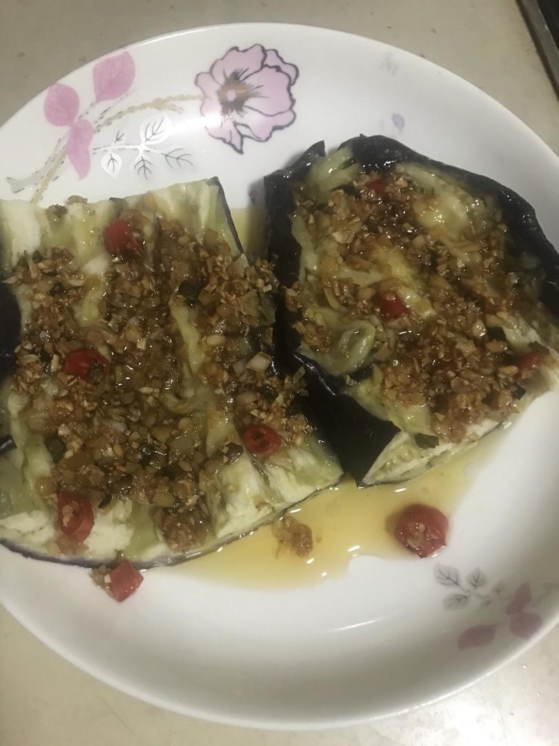 超级下饭的飘香剁椒蒜蓉蒸茄子🍆