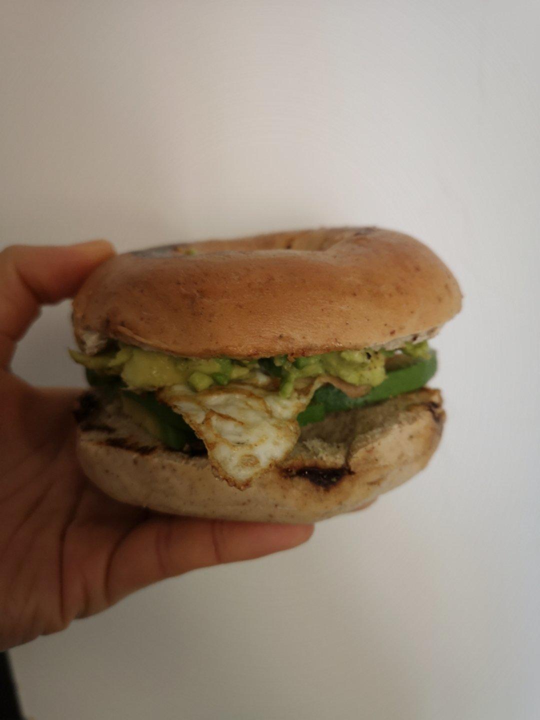 百变贝果三明治