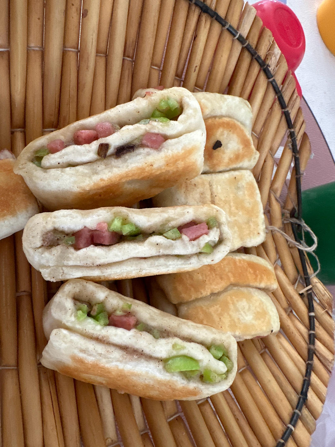 青椒火腿饼