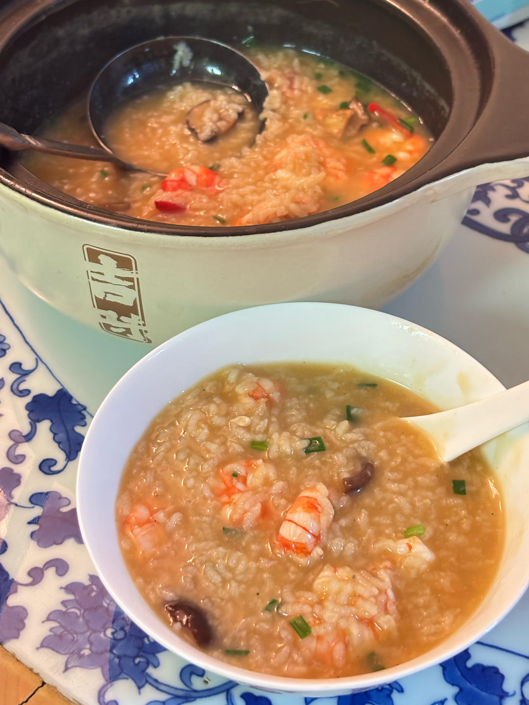 满分经典潮汕砂锅虾粥