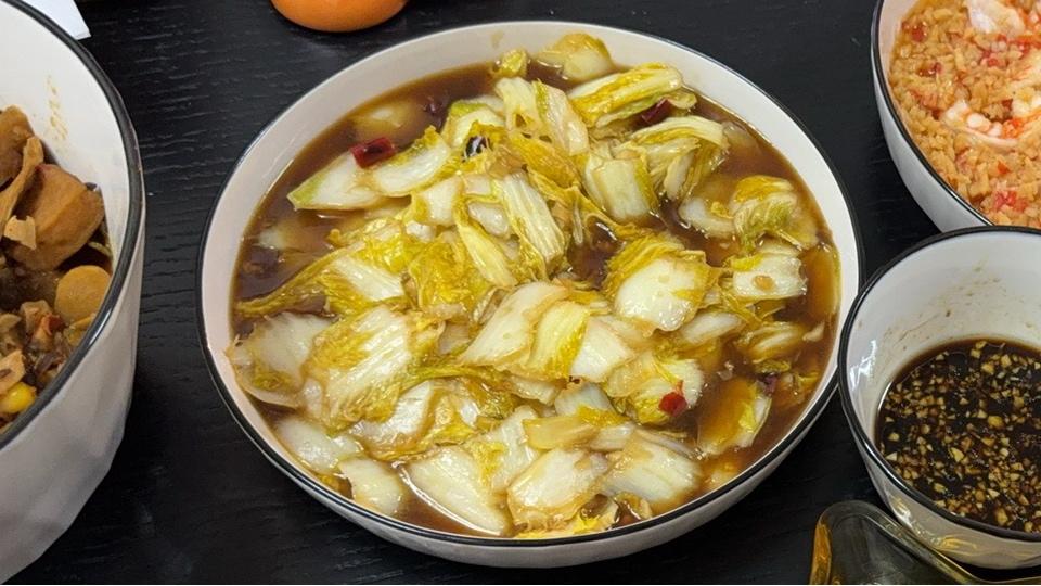 醋溜娃娃菜的做法