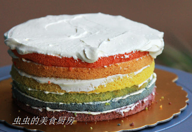 彩虹戚风蛋糕的做法
