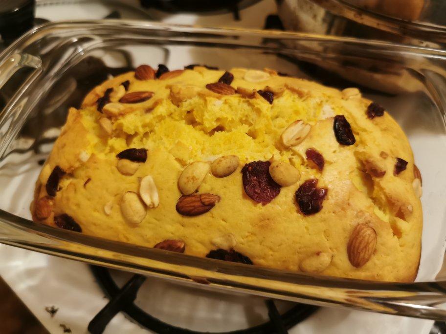 南瓜坚果蛋糕—【北鼎烤箱食谱】