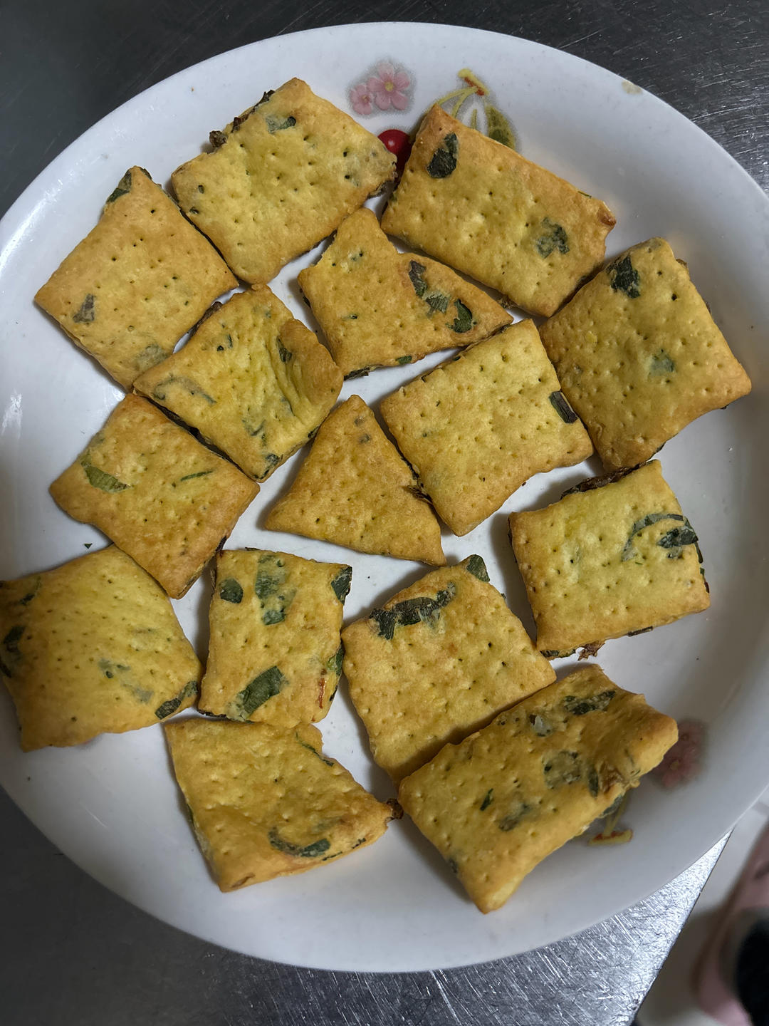 无糖少油咸香葱油饼——不喜甜食宝爸的最爱&葱香小苏(梳)打饼干
