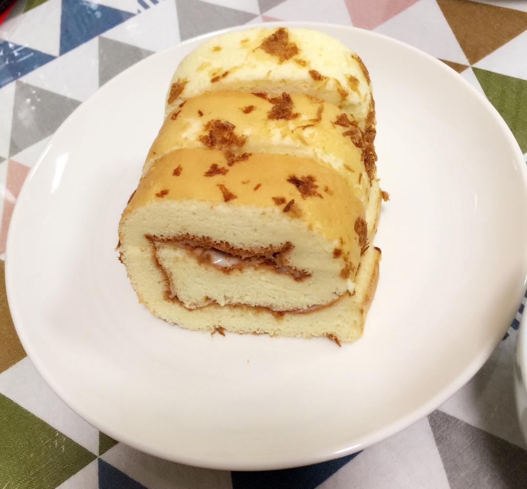 香葱肉松肥蛋糕卷～