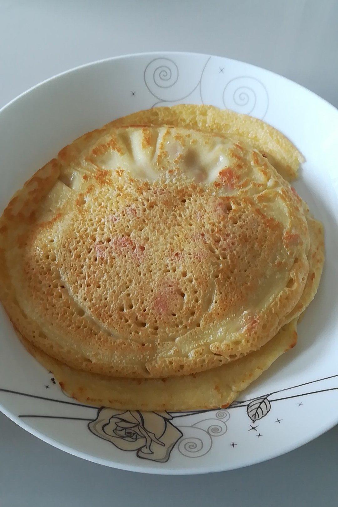 火腿肠葱花鸡蛋饼